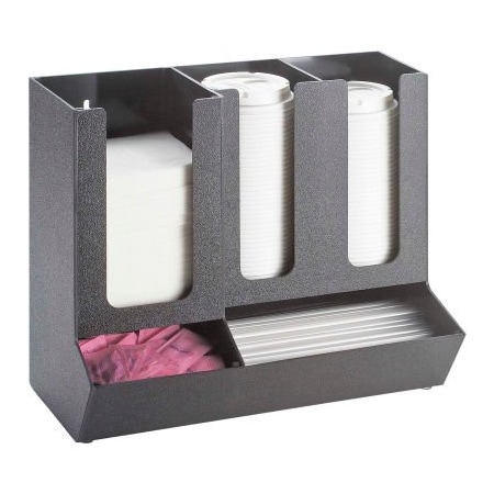 Cal-Mil Cal-Mil 1013 Classic Black Cup and Lid Organizer 13-1/2"W x 7-1/4"D x 11-1/2"H 1013